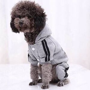 Grey dog adidog jumpsuit